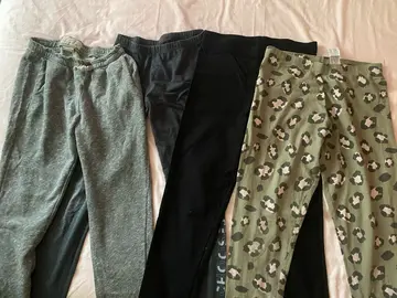 4 leggings 11-12 ans