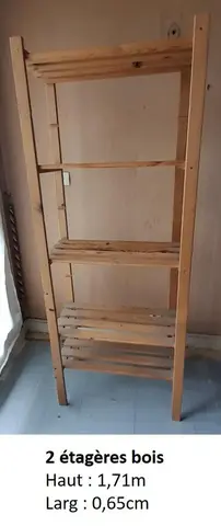 Etagères bois