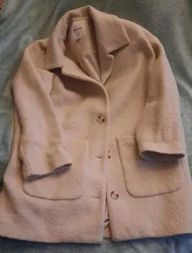 manteau laine beige