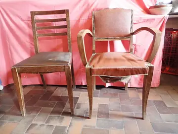 1 chaise + 1 fauteuil