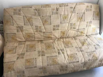 canapé clic clac beige