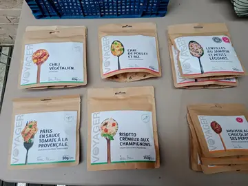Repas lyophilisés pour camping etc.
