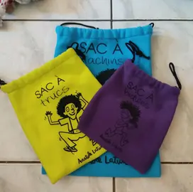 Lot 3 sacs pour ranger les affaires des enfants
