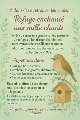 Aidons-les à retrouver leurs ailes