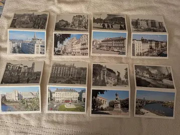 COFFRET DE 8 SITES CARTES POSTALES après bombardements à ce jour NANTES