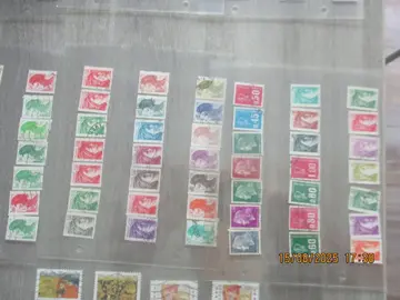 63 timbres oblitérés "Marianne" diverses