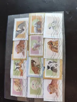 série timbres France tendresse chez les animaux