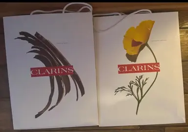 2 sacs clarins 30*40cm