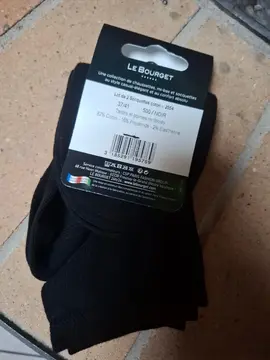 2 paires de socquettes NEUVES P37/41 noir le Bourget