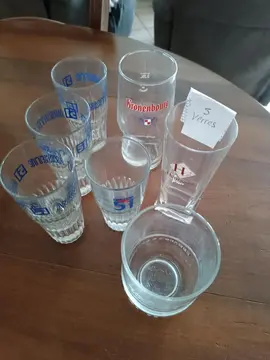 verres dépareillés