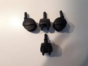4 petites roulettes pour meuble léger (plastique)