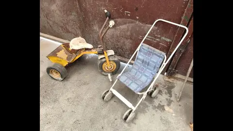 vélo bébé et pousette poupée