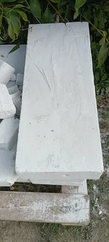 9 Dalles siporex béton cellulaire 62.5 cm longueur x 25 cm hauteur x largeur 10 cm
