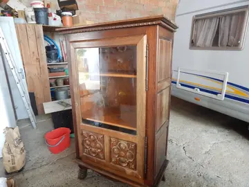 vitrine en bois massif H1.60 L 1.00 l 0.45