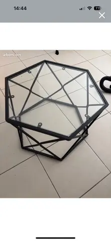 Table basse en verre