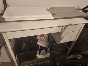 bureau bois blanc