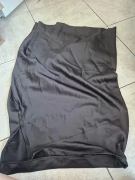 Jupe cider noir effet satin taille L