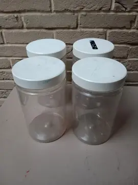 4 grands bocaux plastique 2 litres