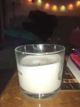 Bougie avec bougeoir en verre