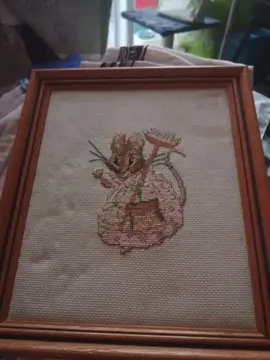 Cadre avec souris crochet (Beatrix Potter)