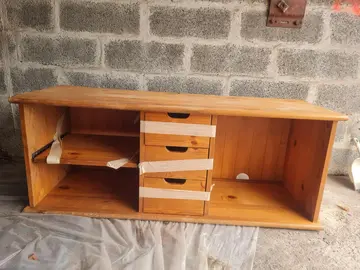 meuble bas en pin