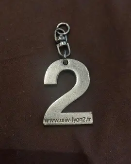 Porte-clés chiffre 2