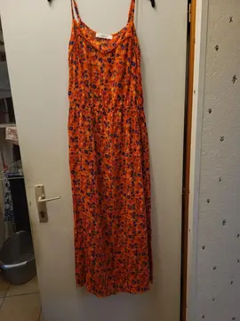 robe longue a bretelles taille s