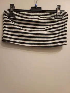 bandeau rayé bleu marine taille S