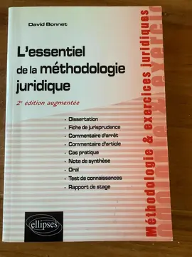 Livre L'essentiel de la méthodologie juridique 2e édition augmentée 2012