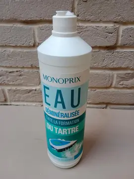 Bouteille d'eau déminéralisée 1 litre