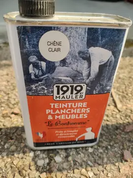 Teinture plancher et meuble chêne clair