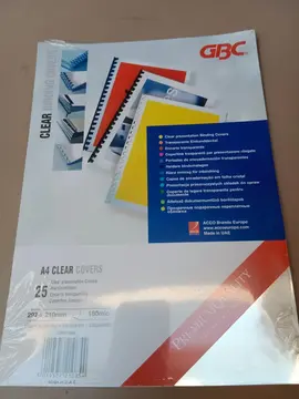 25 couvertures A4 pour documents reliés