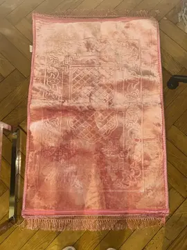 Grand tapis de prière rose