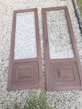 2 portes vitrées armoire