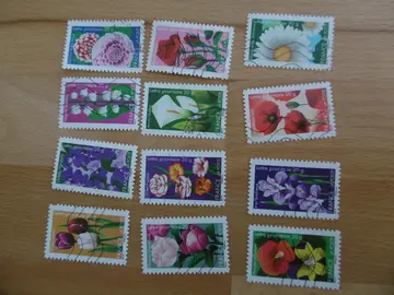 Série timbres Dites le avec des fleurs 2012