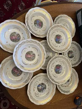 lot 11 assiettes creuses porcelaine