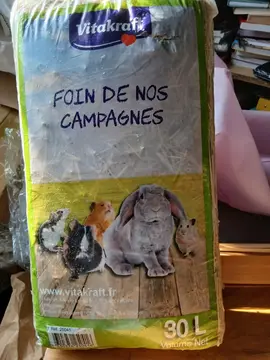 Foin de nos campagnes pour petits animaux de compagnie 30L ×2 (2 paquets identiques)
