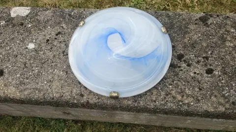 Plafonnier pâte de verre
