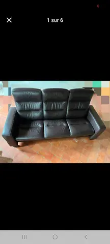 canapé en cuir