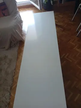 banc TV 188 cm blanc