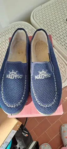 chaussures espadrilles bateau confort marque Pare Gabia Nautic toile tissée marine taille 41