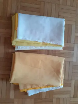 rideau voilage dégradé jaune et blanc