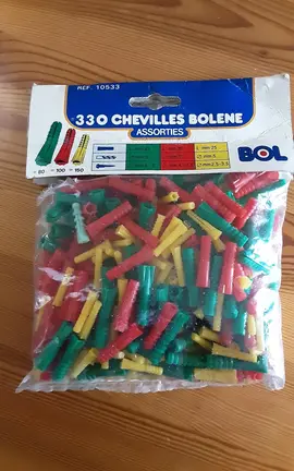 330 chevilles bolene assorties