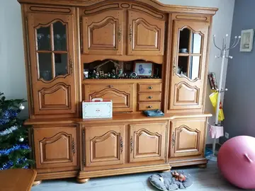 living et meuble tv chêne