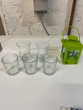 Lot de bougeoirs