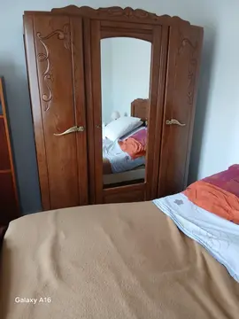 lit et armoire bois massif