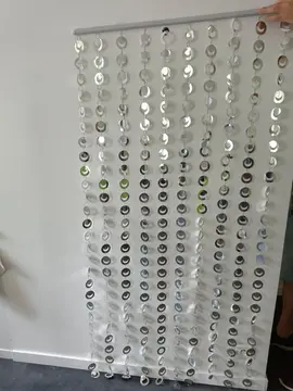 Guirlande de porte plastique couleur metal