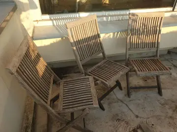 3 chaises de jardin marque Trifon