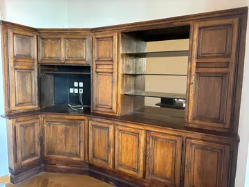 Bibliothèque chêne massif