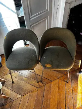 2 fauteuils verts